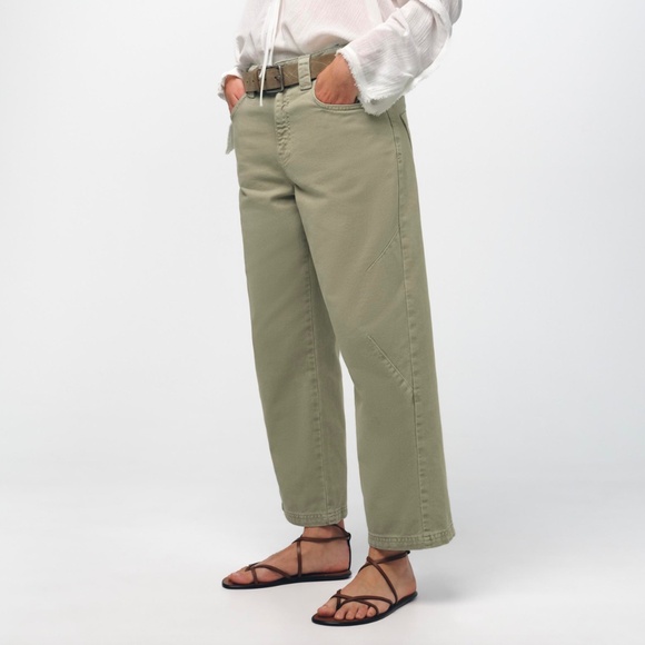 Zara cropped barrel leg jeans - Picture 3 of 7